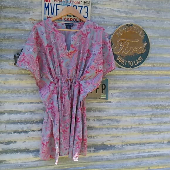 Ralph Lauren Blue Label Tops - Ralph Lauren Tunic Light Red & Blue Size M